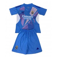 Echipament fotbal Real Madrid Portar Tricou Acasa 2024-25 pentru copii maneca scurta (+ Pantaloni scurti)